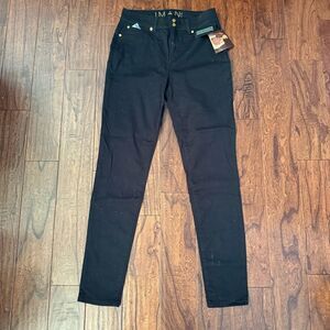 Inman Black Skinny Jeans Stretchy Denim Tapered Fit 12T 360 slimming technology